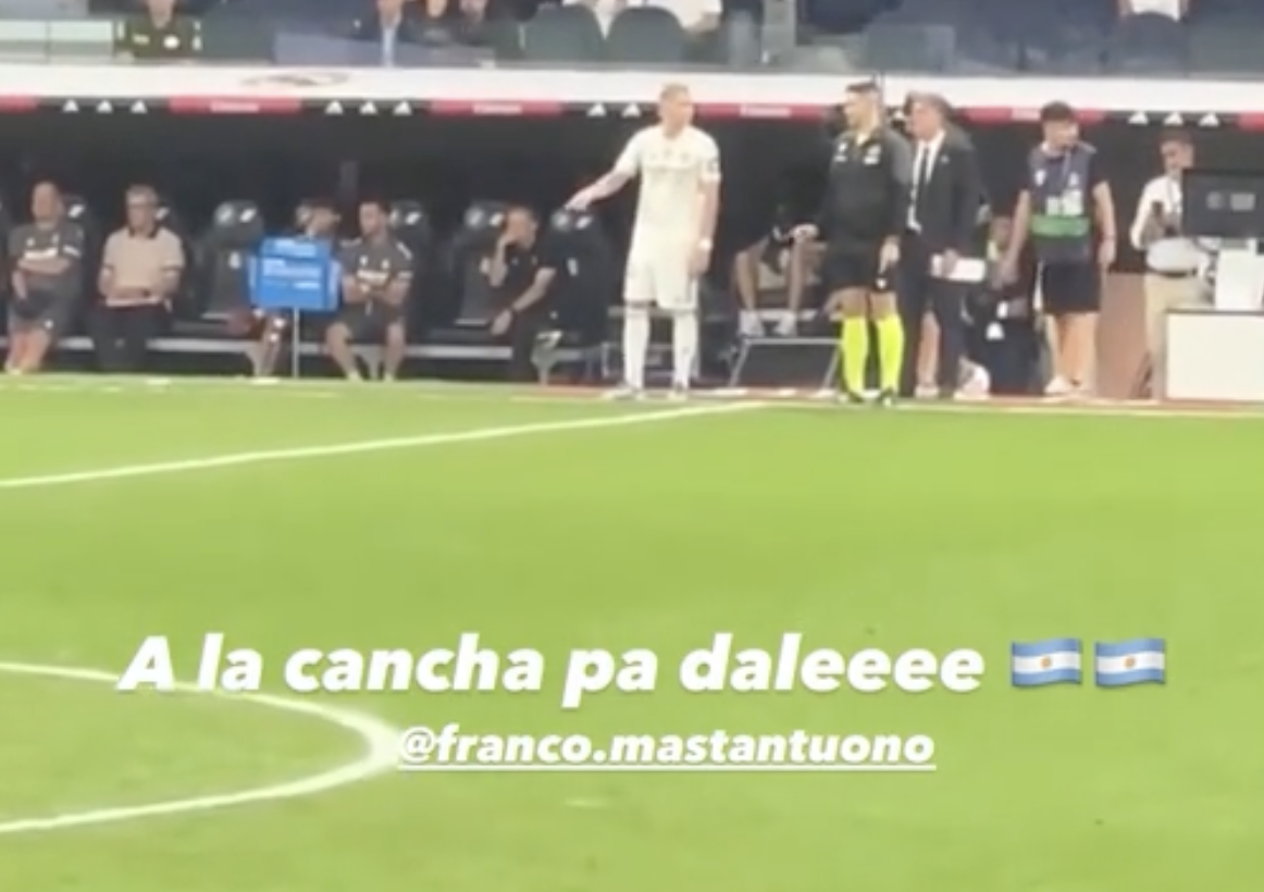 乐鱼在线登录-F1车手科拉平托现身伯纳乌，为马斯坦托诺皇马首秀送上祝福